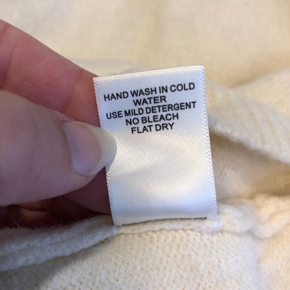 Raga Cream Wrap Open Back Mock Turtleneck Sweater… - image 8